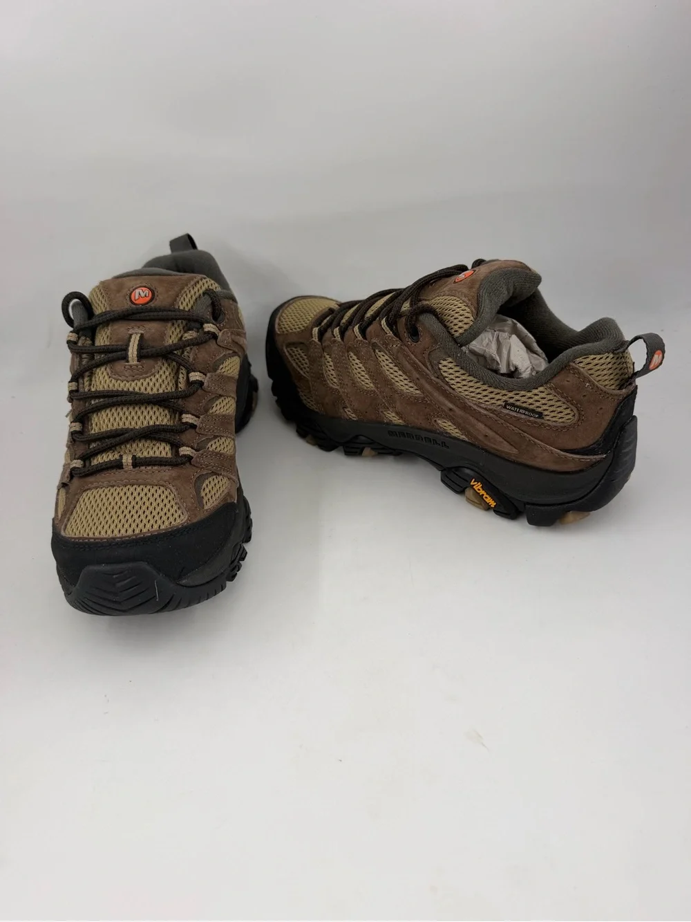 Merrell Men’s Moab 3 Vent Low -SZ 7- Waterproof Coyote Brown Hiking Boots